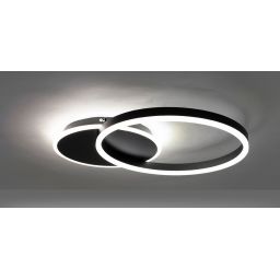 Moosee Rings lampa podsufitowa 30 W LED czarna MSE1501100507