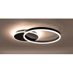 Moosee Rings lampa podsufitowa 30 W LED czarna MSE1501100507