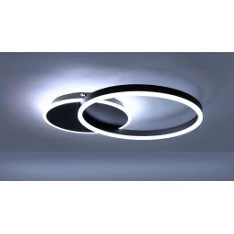 Moosee Rings lampa podsufitowa 30 W LED czarna MSE1501100507