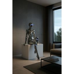 Moosee Cyber Woman lampa stojąca 4 W LED lustrzany chrom MSE1501100512