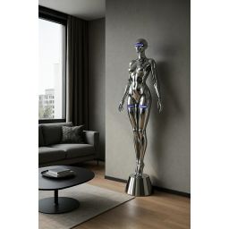 Moosee Cyber Woman lampa stojąca 4 W LED lustrzany chrom MSE1501100513