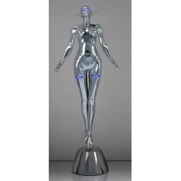 Moosee Cyber Woman lampa stojąca 4 W LED lustrzany chrom MSE1501100513