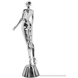 Moosee Cyber Woman lampa stojąca 4 W LED lustrzany chrom MSE1501100513