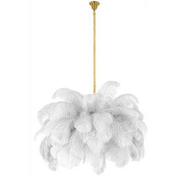 Moosee Tiffany lampa wisząca 18x40 W biała-złota MSE1501100525