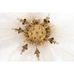 Moosee Tiffany lampa wisząca 18x40 W biała-złota MSE1501100525