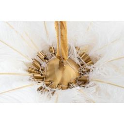 Moosee Tiffany lampa wisząca 18x40 W biała-złota MSE1501100525