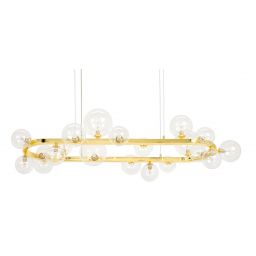 Moosee Alure Oval lampa wisząca 20x5 W złota MSE1501100551