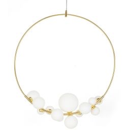 Moosee Rocio lampa wisząca 14x5 W biała-złota MSE1501100552