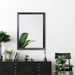 Ars Longa Helsinki lustro 55,2x45,2 cm prostokątne czarne HELSINKI4050-C