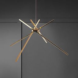MaxLight Spider lampa wisząca 1x33W LED złota P0457