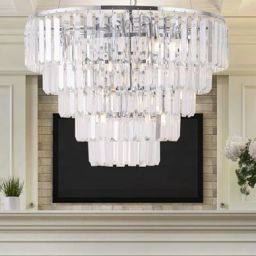MaxLight Monaco lampa wisząca 15x40W chrom P0260