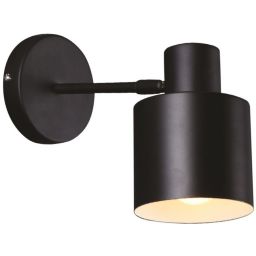 MaxLight Black kinkiet 1x60W czarny W0188