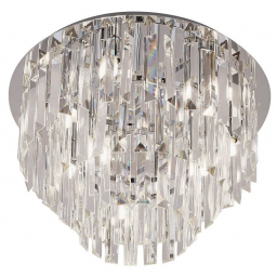 MaxLight Monaco lampa podsufitowa 9x40W chrom/szkło przezroczyste C0136