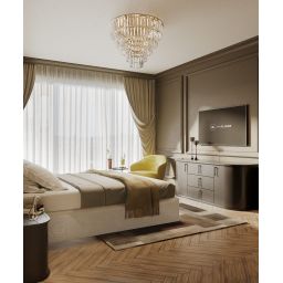 MaxLight Monaco lampa podsufitowa 16x40W złoty/kryształ C0224