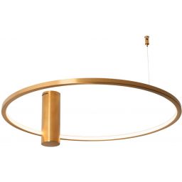 MaxLight Queen lampa podsufitowa 1x15 W złoty szczotkowany C0239