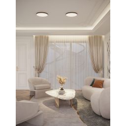 MaxLight Lumos plafon 1x24 W czarny C0272