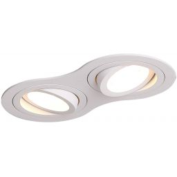 MaxLight Signal II lampa do zabudowy 2x50W biała H0083