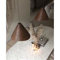 MaxLight Sakura lampa wisząca 1x60 W ciemny orzech P0548