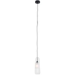 MaxLight Mauri lampa wisząca 1x12 W czarna-przezroczysta P0588