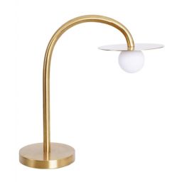 MaxLight Enigma lampa stołowa 1x2 W złoto szczotkowane T0054