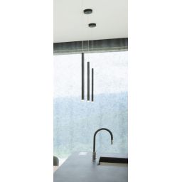 MaxLight Organic Black lampa wisząca 1x1W czarna P0203