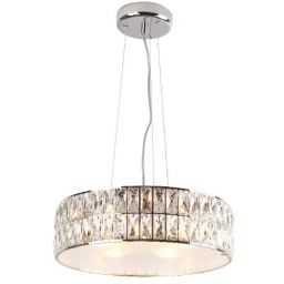 MaxLight Diamante lampa wisząca 5x42W chrom P0236