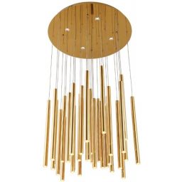 MaxLight Organic Gold lampa wisząca 33x1W/4x3W złota P0242D