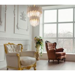 MaxLight Vogue lampa wisząca 16x40W złota P0283