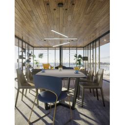 MaxLight Trio lampa wisząca 3x12W ściemniana czarna P0311D