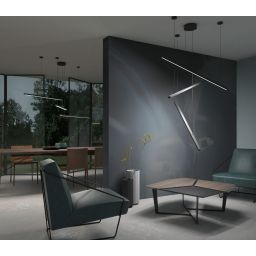 MaxLight Trio lampa wisząca 3x12W ściemniana czarna P0311D