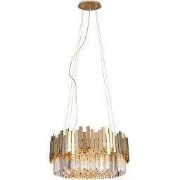 Outlet - MaxLight Trend lampa wisząca 8x40W złota P0368