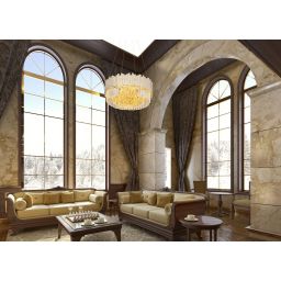 MaxLight Trend lampa wisząca 8x40W złota P0368