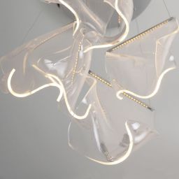 MaxLight Silk lampa wisząca 1x15W LED chrom P0371D