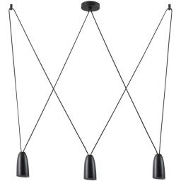 MaxLight Sistema lampa wisząca 3x40W czarna P0399