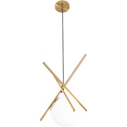 MaxLight Xena lampa wisząca 1x60W mosiądz P0403