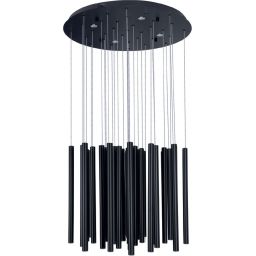 MaxLight Organic lampa wisząca 33x1W + 4x3W LED czarna P0419D