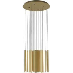 MaxLight Organic lampa wisząca 4x3W+33x1W LED złota P0476D