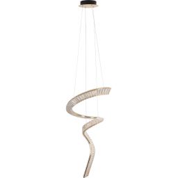 MaxLight Charme lampa wisząca 1x60W LED złota/kryształ P0477