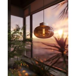 MaxLight Palloncini lampa wisząca 1x7 W biała-bursztynowa P0518