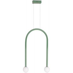 MaxLight Enigma lampa wisząca 2x2 W zielona P0522