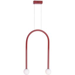 MaxLight Enigma lampa wisząca 2x2 W czerwona P0523