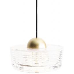 MaxLight Lipari lampa wisząca 1x6 W przezroczysta-złoto szczotkowane P0542