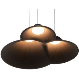 MaxLight Bellmond lampa wisząca 21 W czarna-szary/popielaty P0565