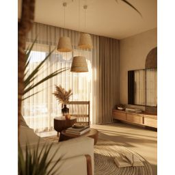 MaxLight Pot lampa wisząca 1x15 W beżowa P0582