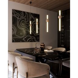 MaxLight Verdes lampa wisząca 1x10 W czarna P0612