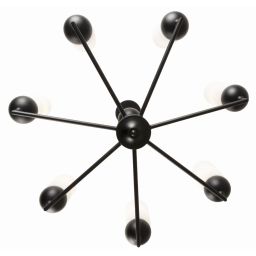 MaxLight Nova lampa wisząca 7x7 W biała-czarna P0632