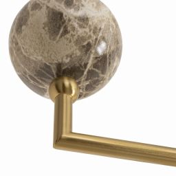 MaxLight Nova lampa wisząca 7x7 W biała-złota P0633