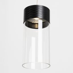 MaxLight Fusion lampa wisząca 1x7 W czarna P0640