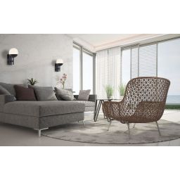 MaxLight Dallas kinkiet 1x40W czarny/biały W0255