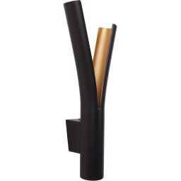 MaxLight Ramo kinkiet 2x5W LED czarny/złoty W0324